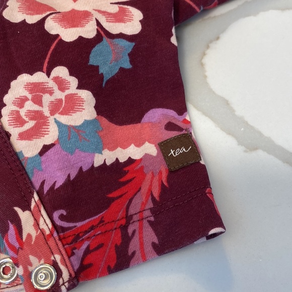 TEA Dragon Print 1pc Long Sleeve Romper 3-6 months - Picture 7 of 7